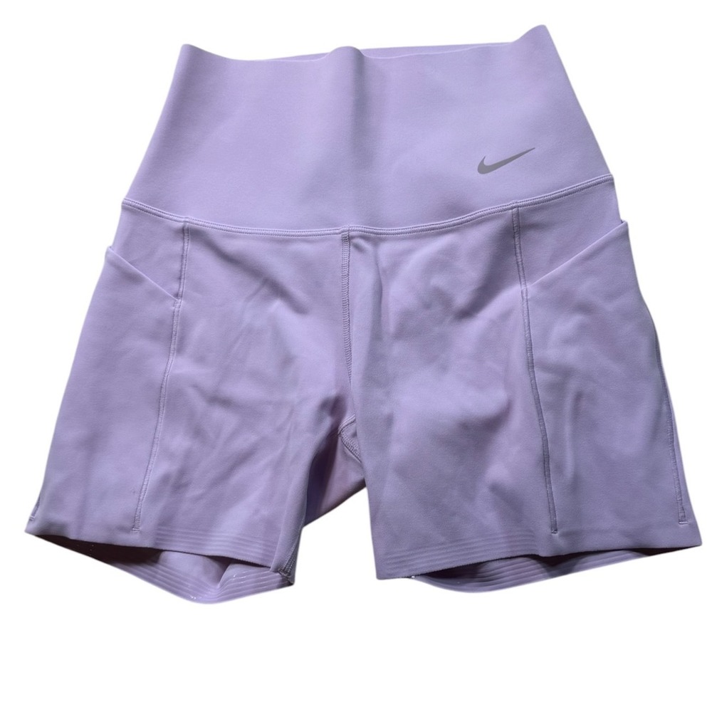 Nike Universa Dri-FIT High Rise Biker Shorts Purple Lilac FN3151-512 Womens S